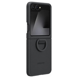 Etui Samsung Silicone Case do Galaxy Z Flip7 FE | Galaxy Z Flip6 Czarny EF-PF741TBEGWW