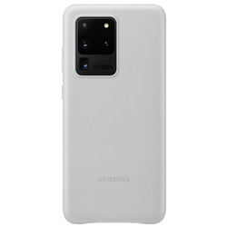 Etui Samsung Leather Cover Jasne Szare do Galaxy S20 Ultra (EF-VG988LSEGEU)