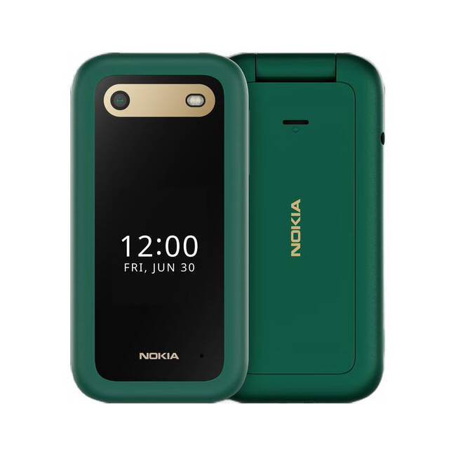 Zestaw Nokia 2660 4G Flip Dual Sim Zielona + Stacja Ładująca