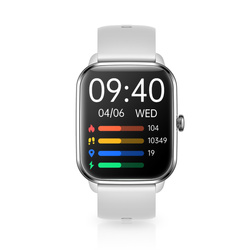 Niceboy Watch 3 Arctic Silver Smartwatch Srebrny 1,85 IP67 Metalowa obudowa