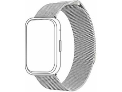 Pasek do smartwatcha Topp Huawei Watch Fit Srebrny Siateczka Stalowa