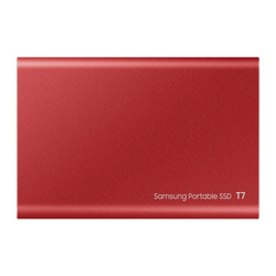 SAMSUNG T7 Dysk zewnetrzny SSD 1TB Czerwony USB 3.2 (MU−PC1T0R/WW)