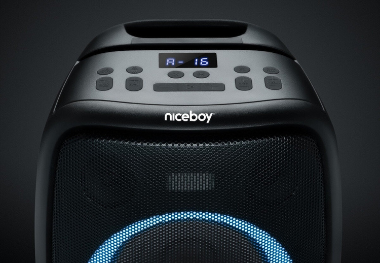 Głośnik Karaoke Przenośny z Mikrofonem Niceboy Party Boy II 100W IPX4 USB-C