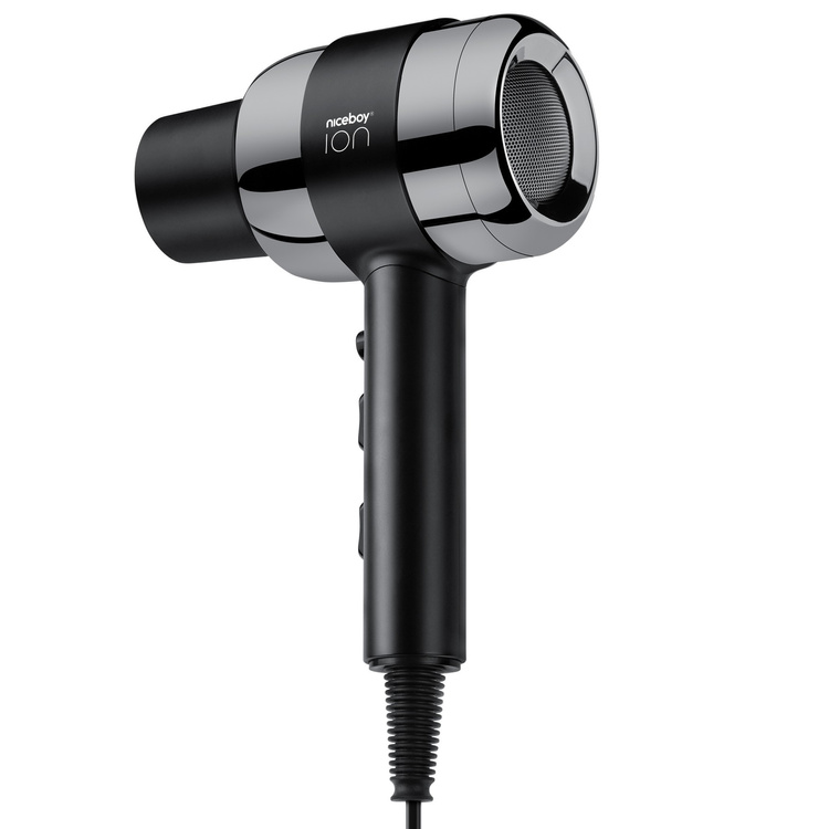 Suszarka do włosów Niceboy ION AirSonic PRO Czarna 2200W Koncentrator Dyfuzor