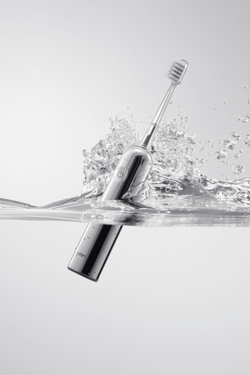 Laifen Szczoteczka do Zębów Soniczna Wave Stainless Steel Srebrna 3 Główki