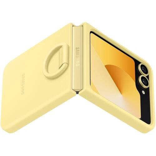 Etui Samsung Silicone Case with Ring Yellow do Galaxy Z Flip 6 Żółty EF-PF741TYEGWW