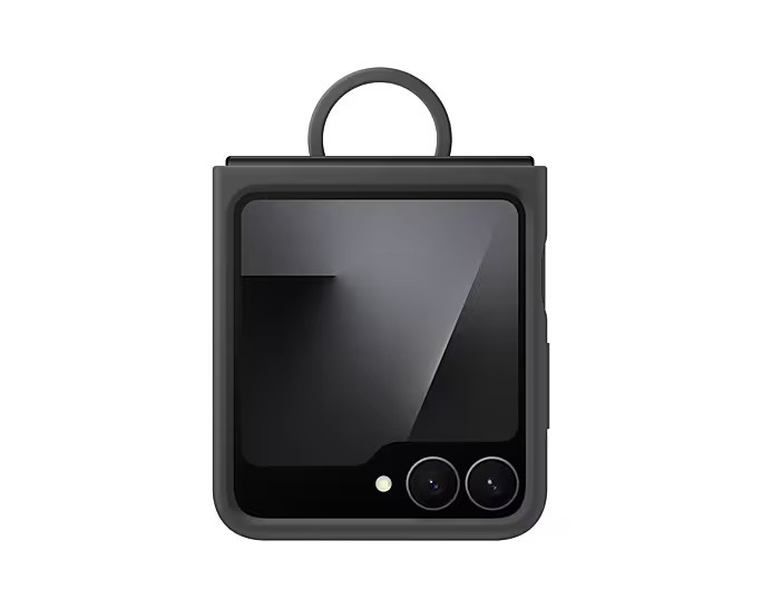 Etui Samsung Silicone Case do Galaxy Z Flip7 FE | Galaxy Z Flip6 Czarny EF-PF741TBEGWW