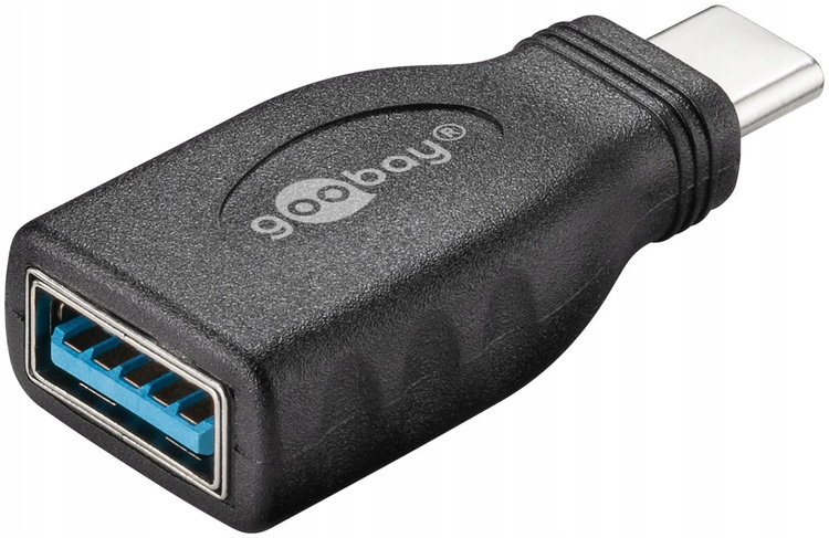 Przejściówka do komputera Adapter Goobay USB-C na gniazdo USB - A 3.0 Czarny
