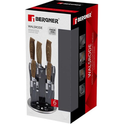 BERGNER Zestaw noży ze stali nierdzewnej Walsrode - 5 Sztuk + Stojak