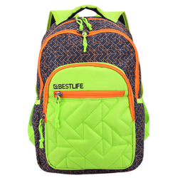 Plecak Bestlife JUST zielony z przegrodą na laptopa do 15,6 cala