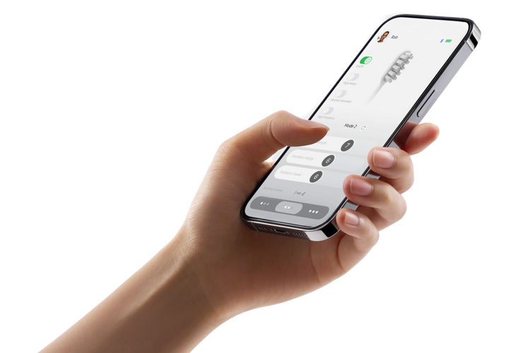 Laifen Szczoteczka do Zębów Soniczna Wave ABS Biała Głowki 3 szt. Aplikacja Gift Box