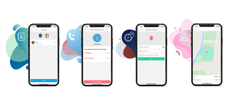 Bemi SmartWatch Senio Szary + Pasek Silikonowy Czerwony / Czerwone Wino