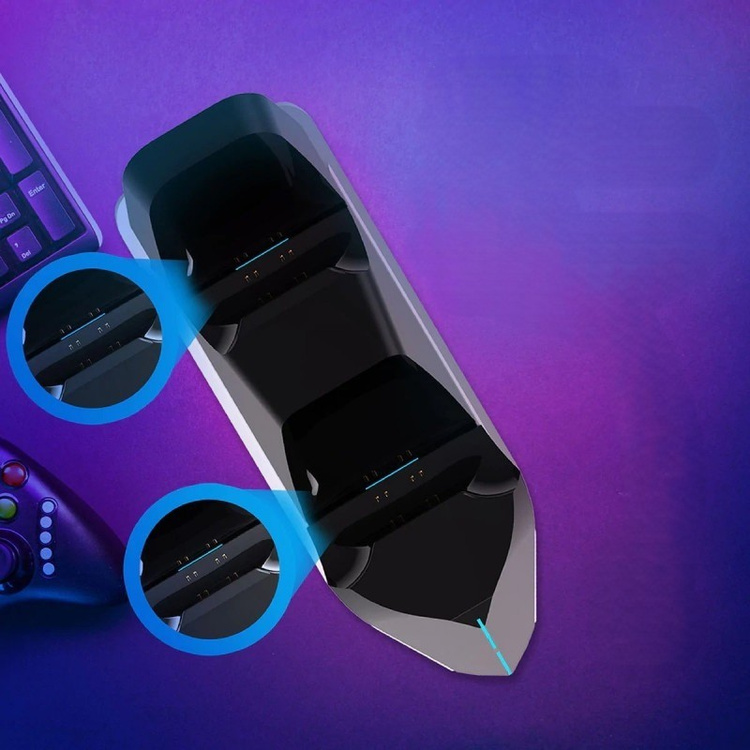 Vertux Dual Dock Stacja ładująca do kontrolera PS5 Biały