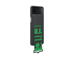 Silicone Cover with Strap Czarny do Galaxy Z Flip4 (EF-GF721TBEGWW)