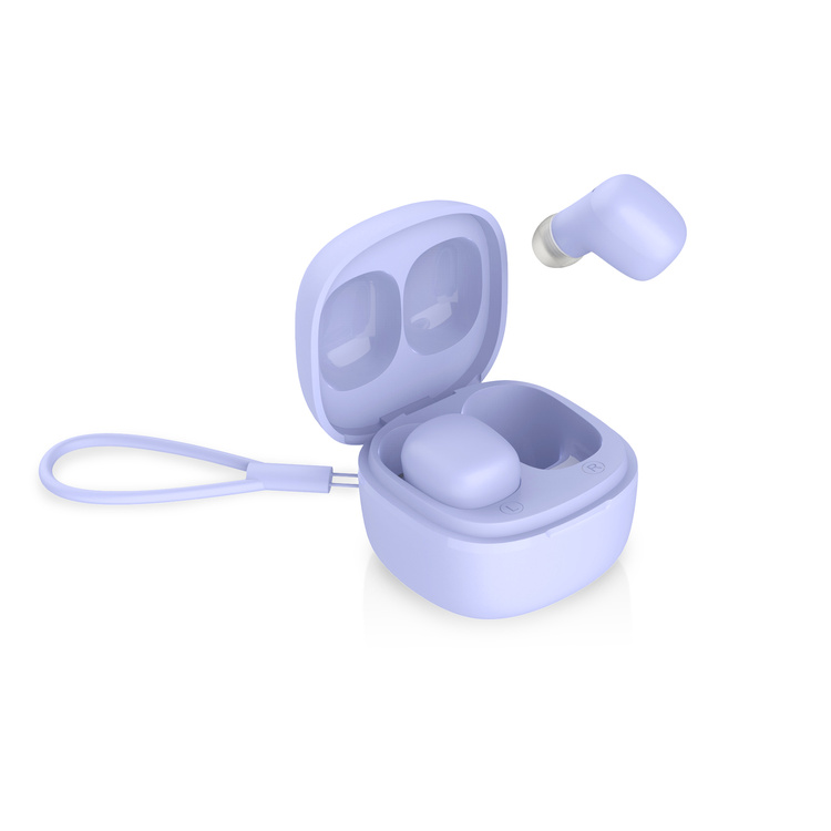 Niceboy Słuchawki Douszne HIVE Smarties Blue Lavender Niebieskie USB-C IPX4 BT