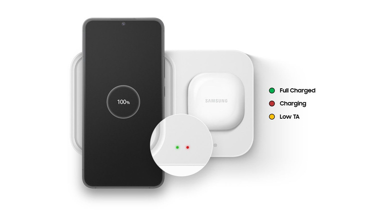 Bezprzewodowa ładowarka Samsung Super Fast Wireless Charger Duo Czarna Bez Ładowarki Sieciowej