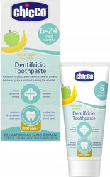 Chicco Pasta o smaku jabłkowo-bananowym z fluorem 6 m+