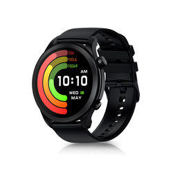 Niceboy Watch GTR 2 Obsidian Black Czarna Koperta Czarny Pasek AMOLED IP67