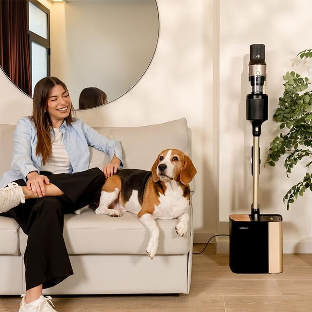 Cecotec Conga Rockstar 5500 Hurricane Station Pet Flex Odkurzacz pionowy ze stacją czyszczącą