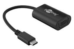 Adapter USB-C - VGA Goobay 0.2m Czarny