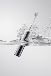 Laifen Szczoteczka do Zębów Soniczna Wave Stainless Steel Srebrna 3 Główki