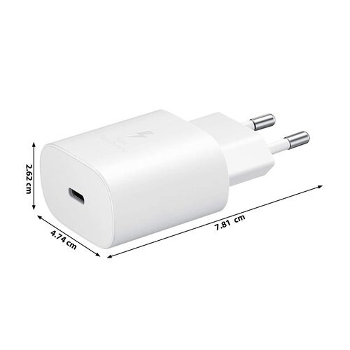 Ładowarka sieciowa Samsung EP-TA800NWEGEU PD 25W USB-C Biała