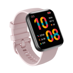 Bemi SmartWatch Exo Czarny + Pasek Silikonowy Różowy 