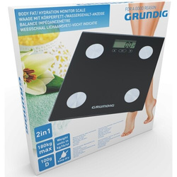 Grundig Waga łazienkowa elektroniczna BFC18682 Czarna Analiza składu ciała