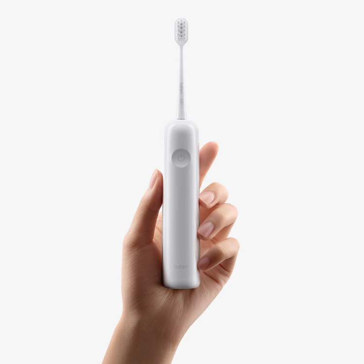 Laifen Szczoteczka do Zębów Soniczna Wave ABS Biała Głowki 6 szt. Aplikacja Gift Box