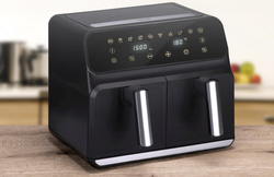 Alpina frytkownica beztłuszczowa 2x4 litry cyfrowy wyświetlacz Airfryer
