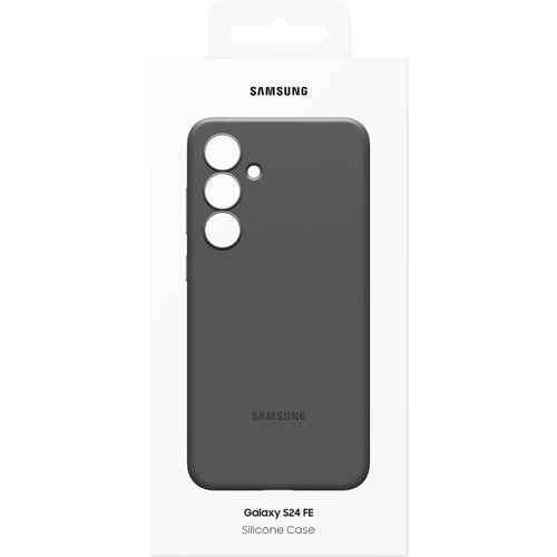 Etui Samsung Silicone Case Black do S24 FE Czarny EF-PS721CBEGWW