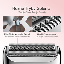 Yoose Golarka elektryczna damska Nano, IPX7, podróżna, różowa