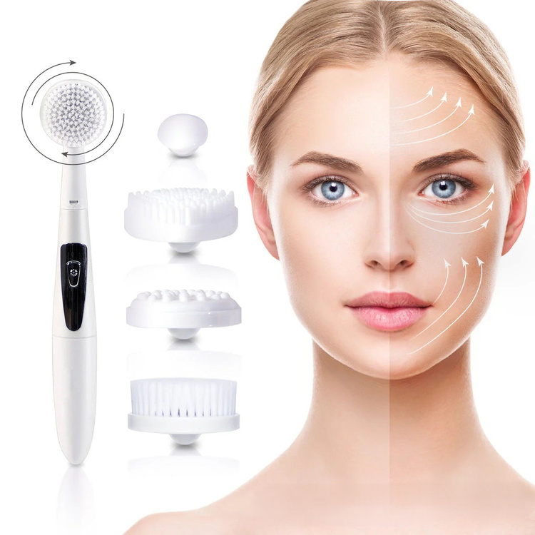 Szczoteczka do czyszczenia twarzy, peeling i masażer 4w1 RIO-FABM Rio Beauty
