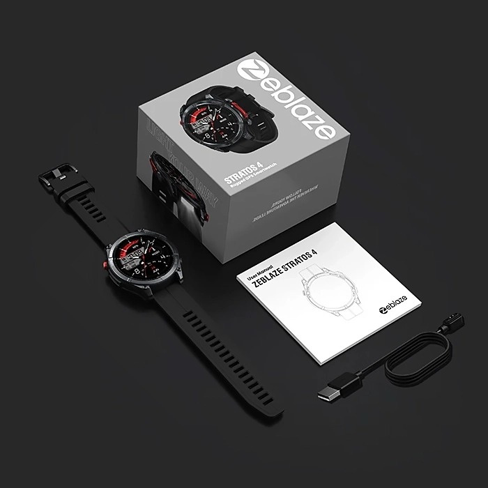 Zeblaze Smartwatch Stratos 4 Abyss Black Czarny /OUTLET