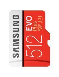 Karta pamięci Samsung MicroSDXC EVO+ 512GB class 10 + adapter (MB−MC512GA/EU)