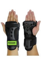 Kawasaki ochraniacze na dłonie i nadgarstki czarno-zielone roz. M