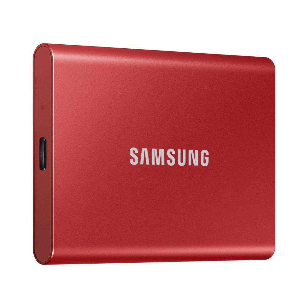 SAMSUNG T7 Dysk zewnetrzny SSD 1TB Czerwony USB 3.2 (MU−PC1T0R/WW