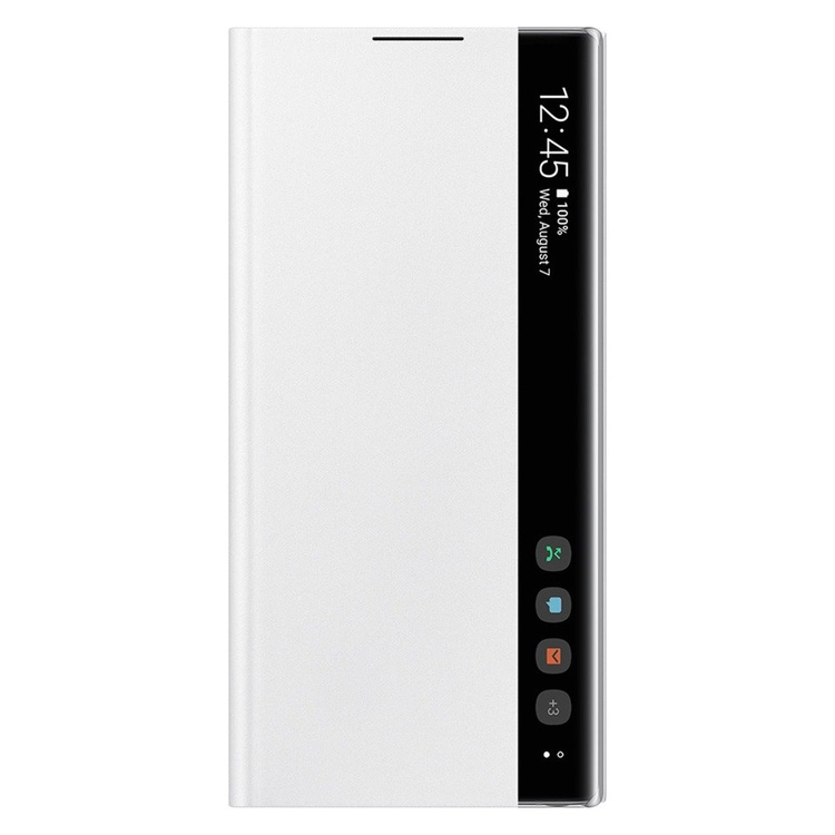 Etui Samsung CLEAR View Cover Biały do Galaxy Note 10 (EF-ZN970CWEGWW)