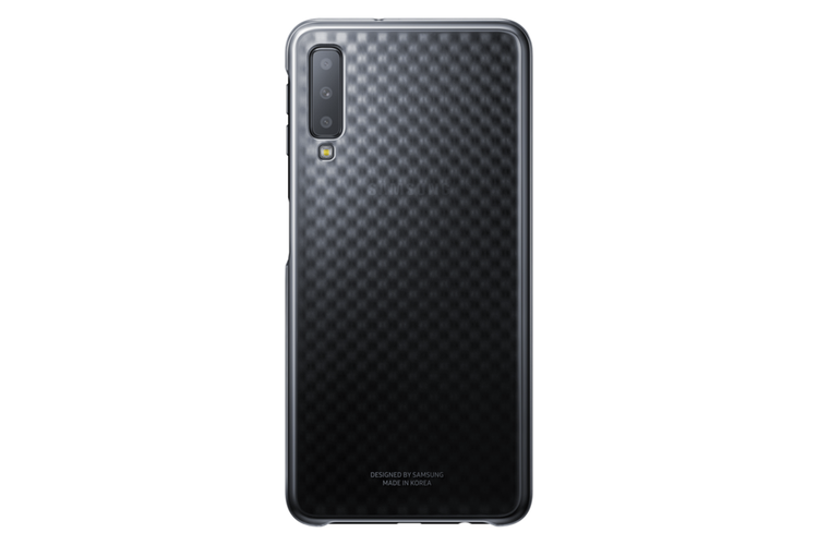 Etui Samsung Gradation Cover Czarne do Galaxy A7 (2018) EE-AA750CBEGWW