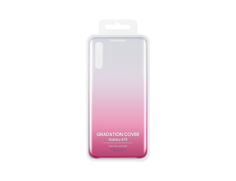 Etui Samsung Gradation Cover Różowe do Galaxy A70 (EF-AA705CPEGWW)