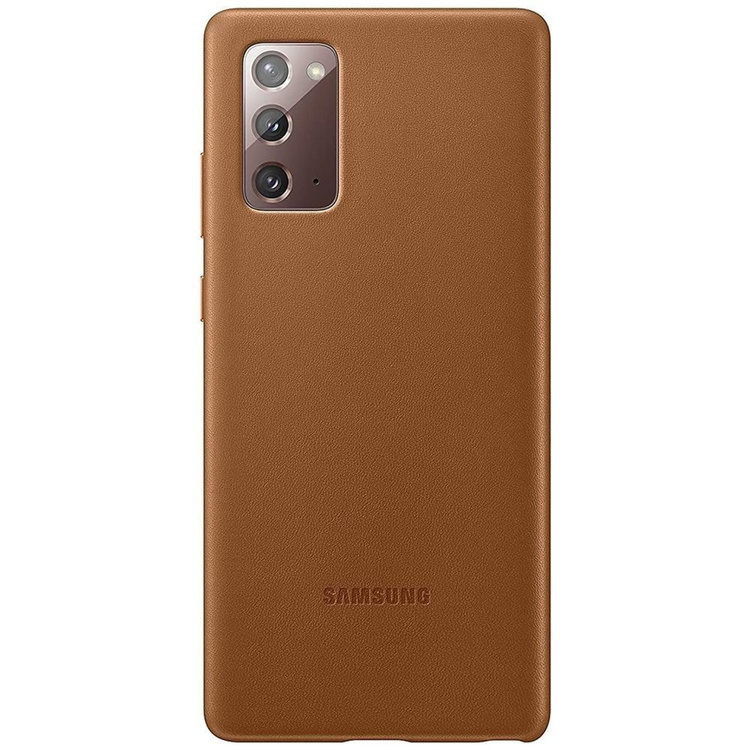 Etui Samsung Leather Cover Brązowe do Galaxy Note 20 (EF-VN980LAEGEU)