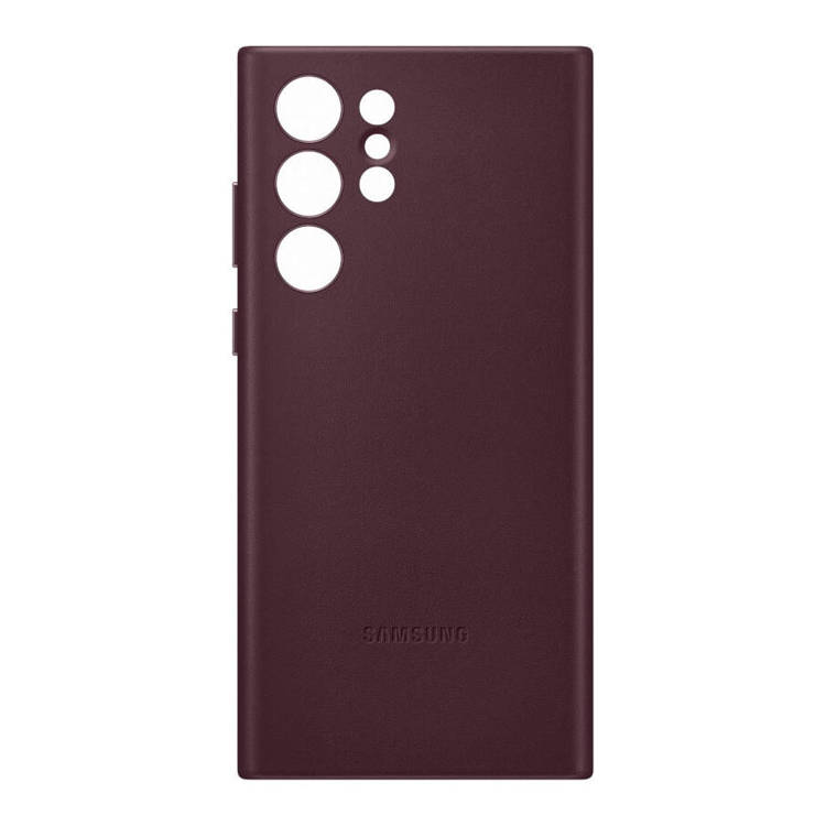 Etui Samsung Leather Cover Burgund do Galaxy S22 Ultra (EF-VS908LBEGWW)