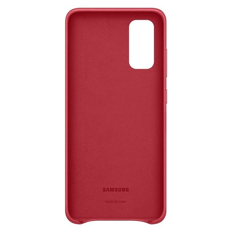 Etui Samsung Leather Cover Czerwone do Galaxy S20 (EF-VG980LREGEU)