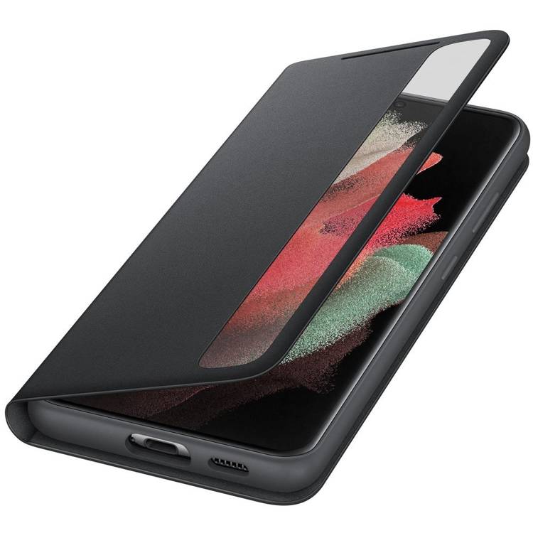 Etui Samsung Smart CLEAR View Cover Czarny do Galaxy S21 Ultra (EF-ZG998CBEGEE)
