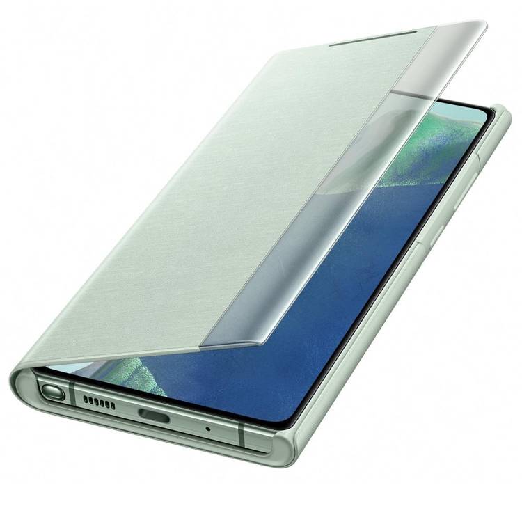 Etui Samsung Smart CLEAR View Cover Zielony do Galaxy Note 20 (EF-ZN980CMEGEU)