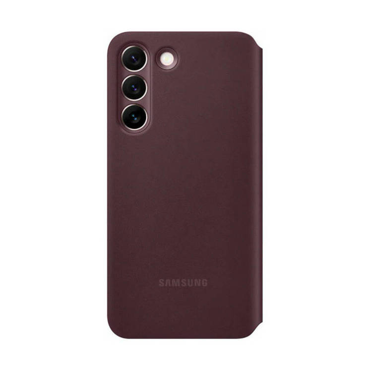 Etui Samsung Smart Clear View Cover Burgund do Galaxy S22+ (EF-ZS906CEEGEE)