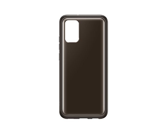 Etui Samsung Soft Clear Cover Czarny do Galaxy A02s (EF-QA026TBEGEU)