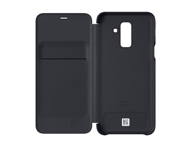 Etui Samsung Wallet Cover Czarne do Galaxy A6+ (EF-WA605CBEGWW)