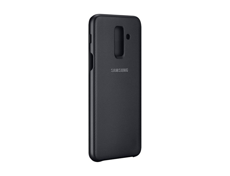 Etui Samsung Wallet Cover Czarne do Galaxy A6+ (EF-WA605CBEGWW)