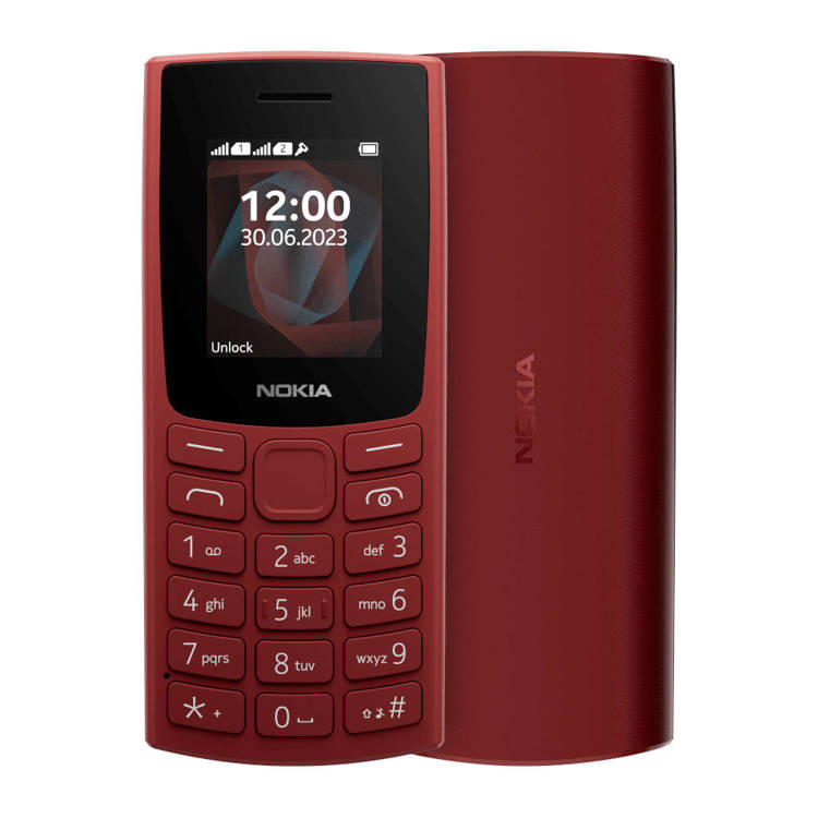 NOWA Nokia 105 (2023) Dual Sim Czerwona